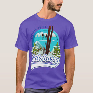 Salzburg Österreich zum Skifahren T-Shirt