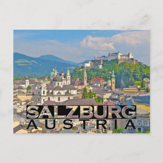 Salzburg Postkarte (Vorderseite)