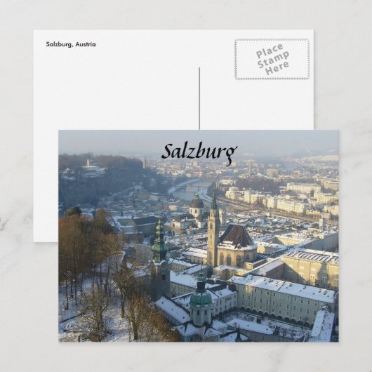 salzburg postkarte (Vorne/Hinten)