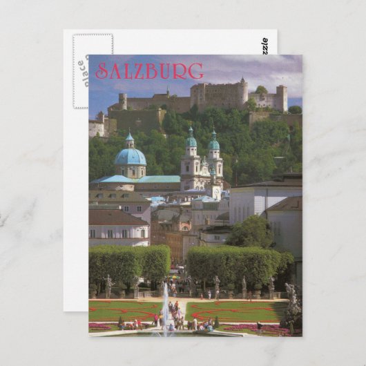 Salzburg Postkarte (Vorne/Hinten)