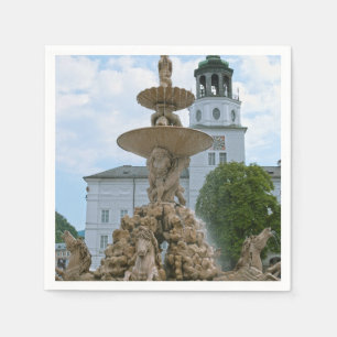 Salzburg Residenz Fountain Serviette