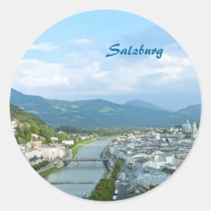 Salzburg Runder Aufkleber