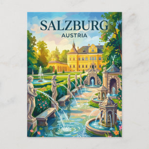 Salzburg - Schloss Hellbrunn Österreich Postkarte