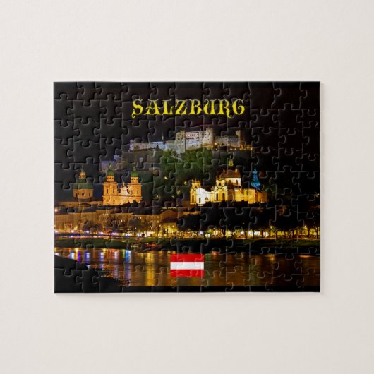 Salzburg-Schloss Österreich - hochwertiges ProFoto Puzzle (Horizontal)
