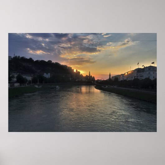 Salzburg Sunset Poster (Vorne)