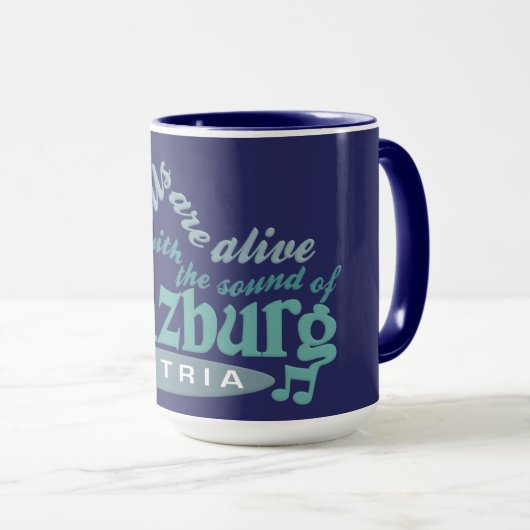 Salzburg-Tassen - wählen Sie Art u. Farbe Tasse (VorderseiteRechts)