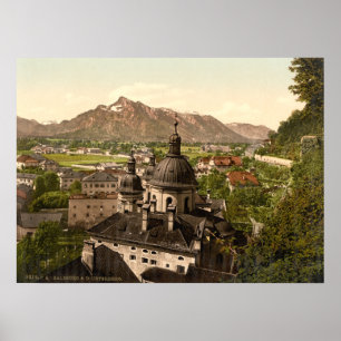 Salzburg und Untersberg, Österreich Poster