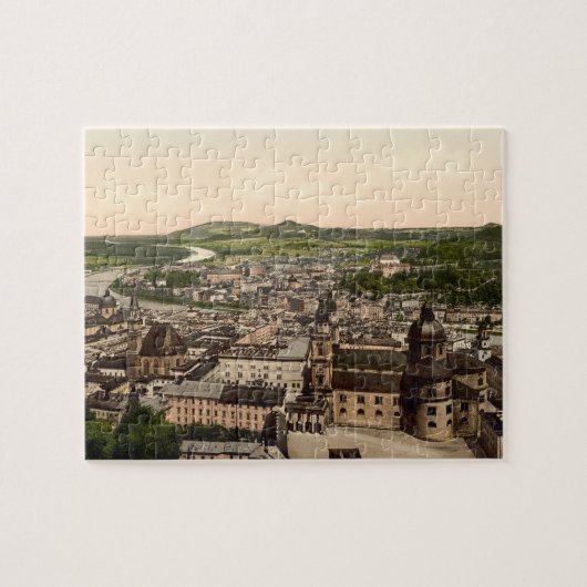 Salzburg von Maria schlicht, Österreich Puzzle (Horizontal)