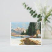 Salzburger Alpen, Winter Postkarte (Stehend Vorderseite)