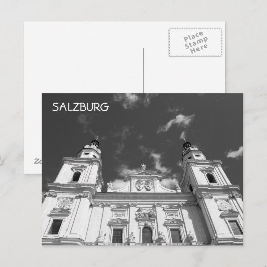 Salzburger Dom Postkarte (Vorne/Hinten)