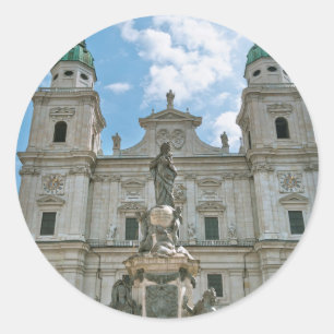 Salzburger Dom Runder Aufkleber
