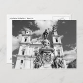Salzburger Domplatz Postkarte (Vorne/Hinten)