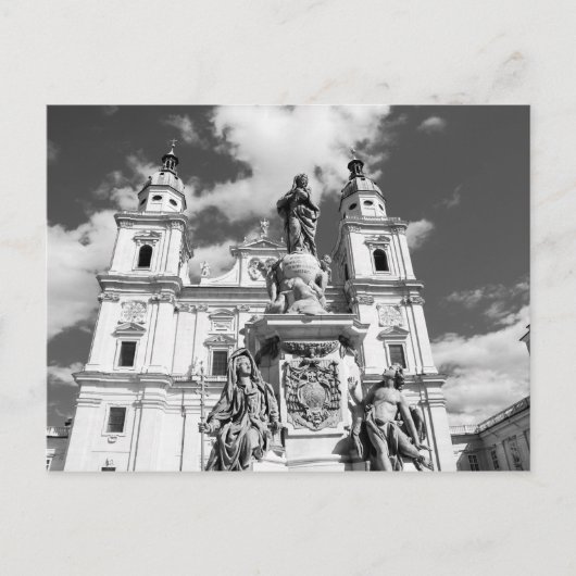 Salzburger Domplatz Postkarte (Vorderseite)