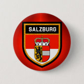 Salzburger Flagge Button (Vorderseite)