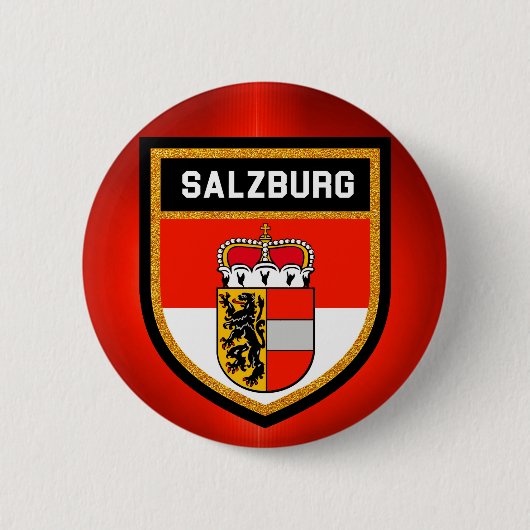 Salzburger Flagge Button (Vorderseite)