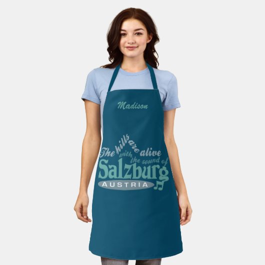 Salzburger individuelle Name Schürze (Getragen)