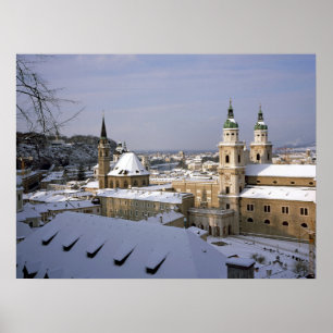 Salzburger Kathedrale Österreich Ferienkarte Poster