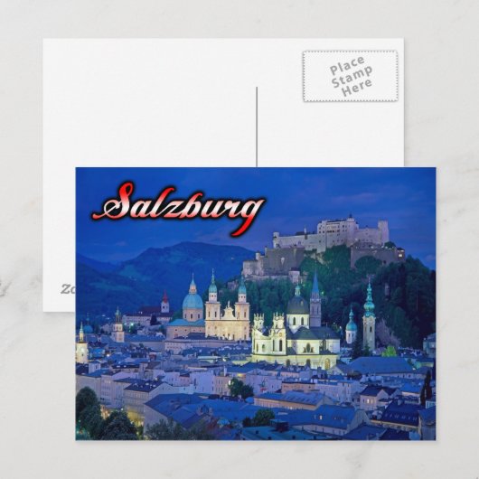 Salzburger Postkarte (Vorne/Hinten)