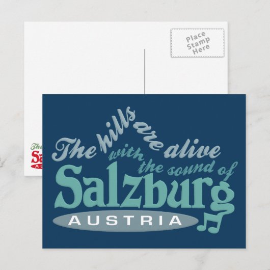 Salzburger Postkarte (Vorne/Hinten)