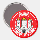 Salzburger RundEmblem Magnet (Vorderseite/Rückseite)