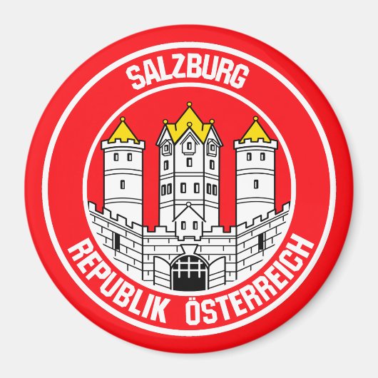Salzburger RundEmblem Magnet (Vorne)