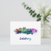 Salzburger Skyline Postkarte (Stehend Vorderseite)