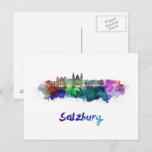Salzburger Skyline Postkarte (Vorne/Hinten)