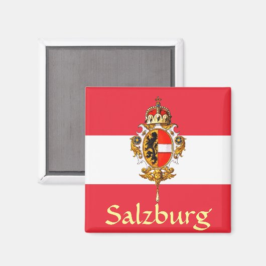 Salzburger Wappen Magnet (Vorderseite/Rückseite)