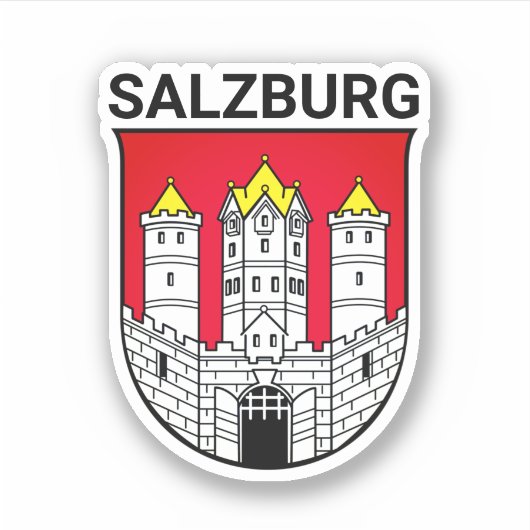 Salzburger Wappen - ÖSTERREICH Aufkleber (Vorderseite)