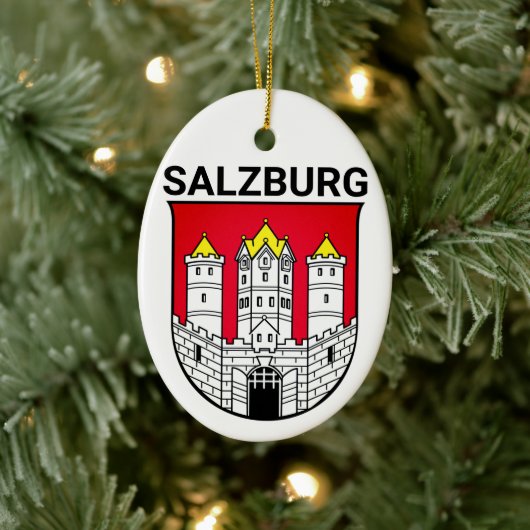 Salzburger Wappen - ÖSTERREICH Keramik Ornament (Baum)