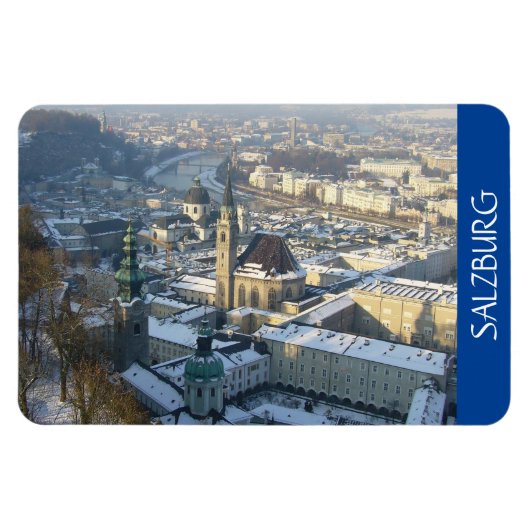 Salzburger Winterschnee Magnet (Horizontal)