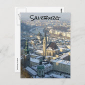 Salzburger Winterschnee Postkarte (Vorne/Hinten)