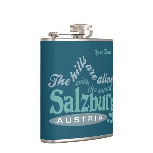 Salzburger Zierflasche Flachmann (Rechts)