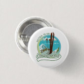 Salzburgerland Österreichischer Ski Button (Vorne & Hinten)