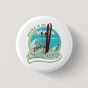 Salzburgerland Österreichischer Ski Button