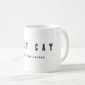 SalzCaytürken und Caicos Kaffeetasse (VorderseiteRechts)