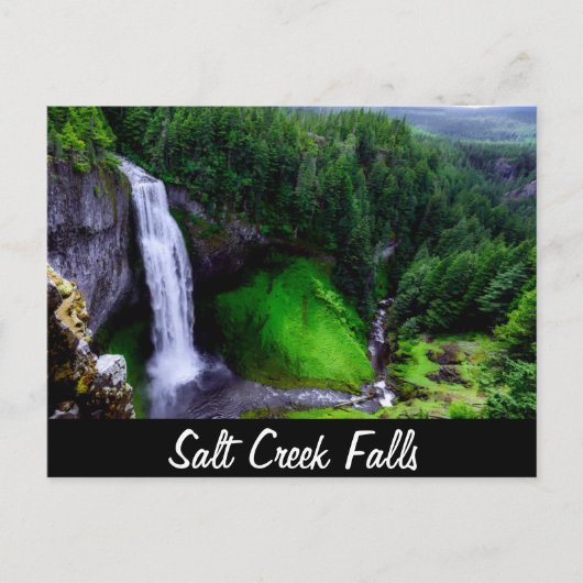Salzcreek Falls, Oregon Postkarte (Vorderseite)