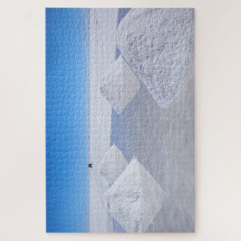 Salzebenen Salars de Uyuni mit Salzstapel Puzzle