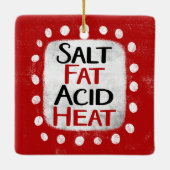 Salzfett-Säure-Heat-Ornament Keramikornament (Rückseite)