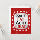 Salzfettsäure-Wärmeträgerkarte Karte (Vorderseite/Rückseite Beispiel)