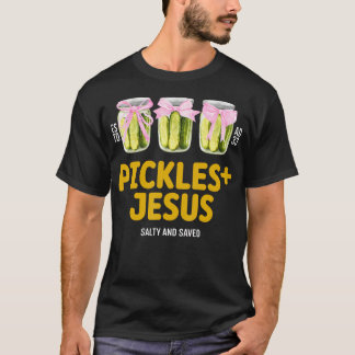Salzgurken Jesus Salzig Und Gerettet Lustige Jesus T-Shirt