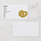 salzhaltiges heißes Brezel Visitenkarte (Vorne/Hinten)