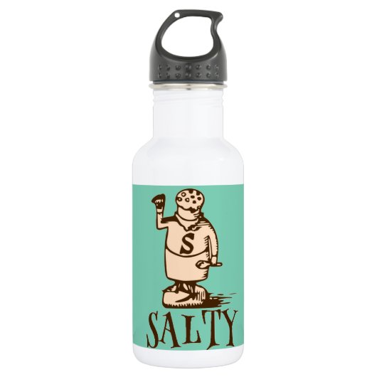 Salzig Edelstahlflasche (Vorderseite)