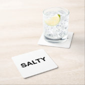 salzig rechteckiger pappuntersetzer (Vor Ort)