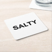 salzig rechteckiger pappuntersetzer (angewinkelt)