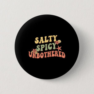 Salzig Scharf Unbekümmert Lustig Salztruppe Essen Button