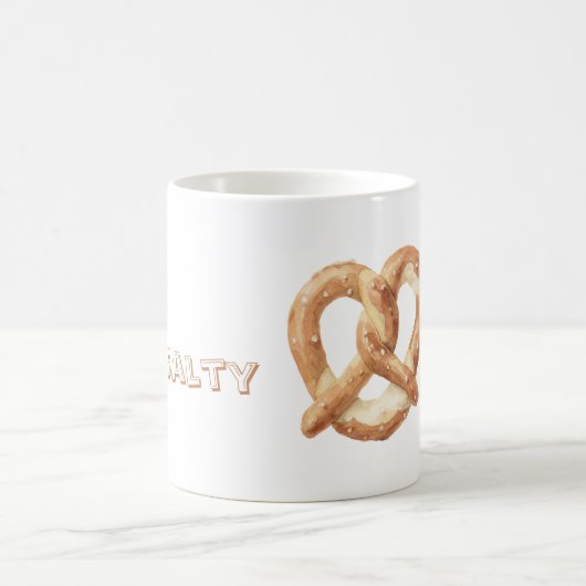 Salzige Brezel Kaffeetasse (Mittel)