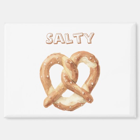 Salzige Brezel Magnet (Vorderseite)