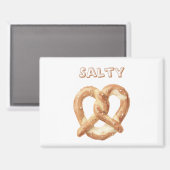 Salzige Brezel Magnet (Vorderseite/Rückseite)