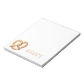 Salzige Brezel Notizblock (Rotiert)